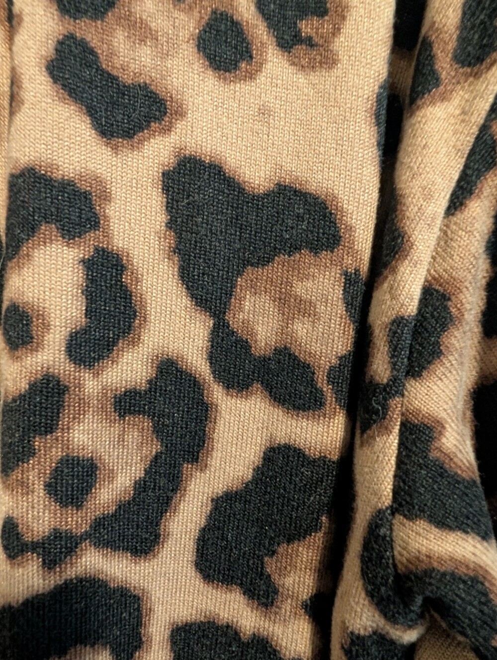 Amaryllis Leopard-Print Open Cardigan - Brown, Black - Picture 2 of 4